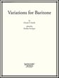 Variations for Baritone Baritone and Piano cover